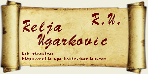 Relja Ugarković vizit kartica